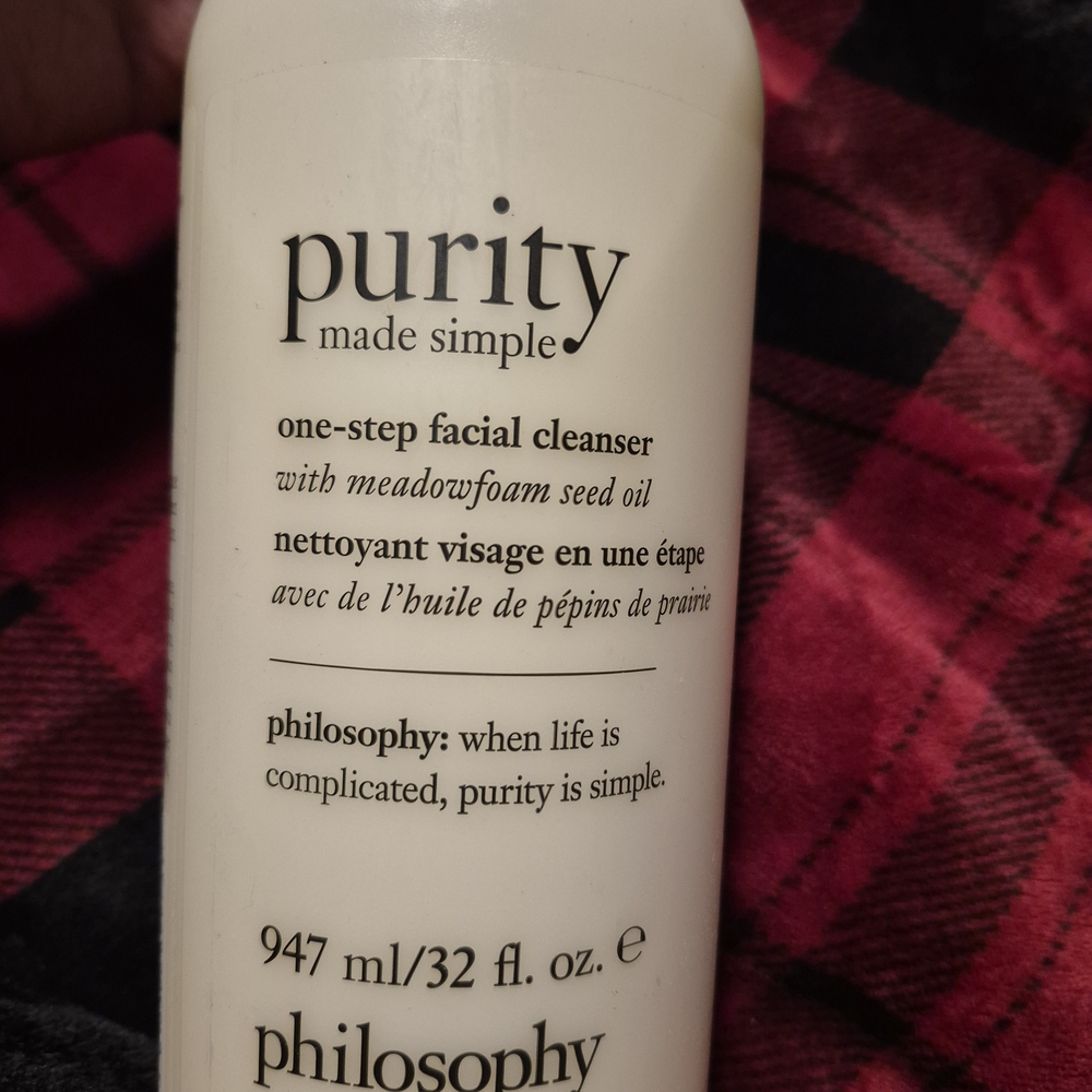 Philosophy Purity Made Simple One-Step Facial  Cleanser 32oz Sealed Unopened
